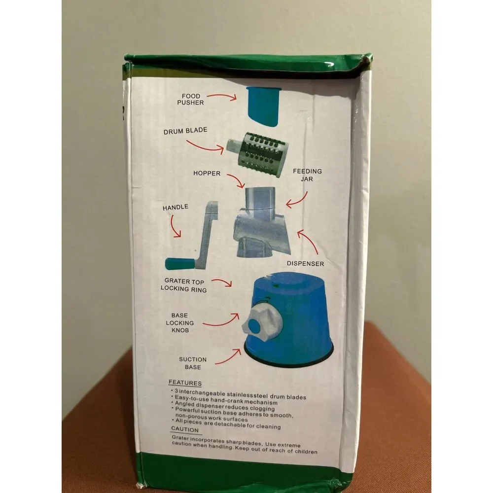 Multifunctional Tabletop Drum Grater Brand New